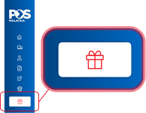 Look for the Pos Rewards icon